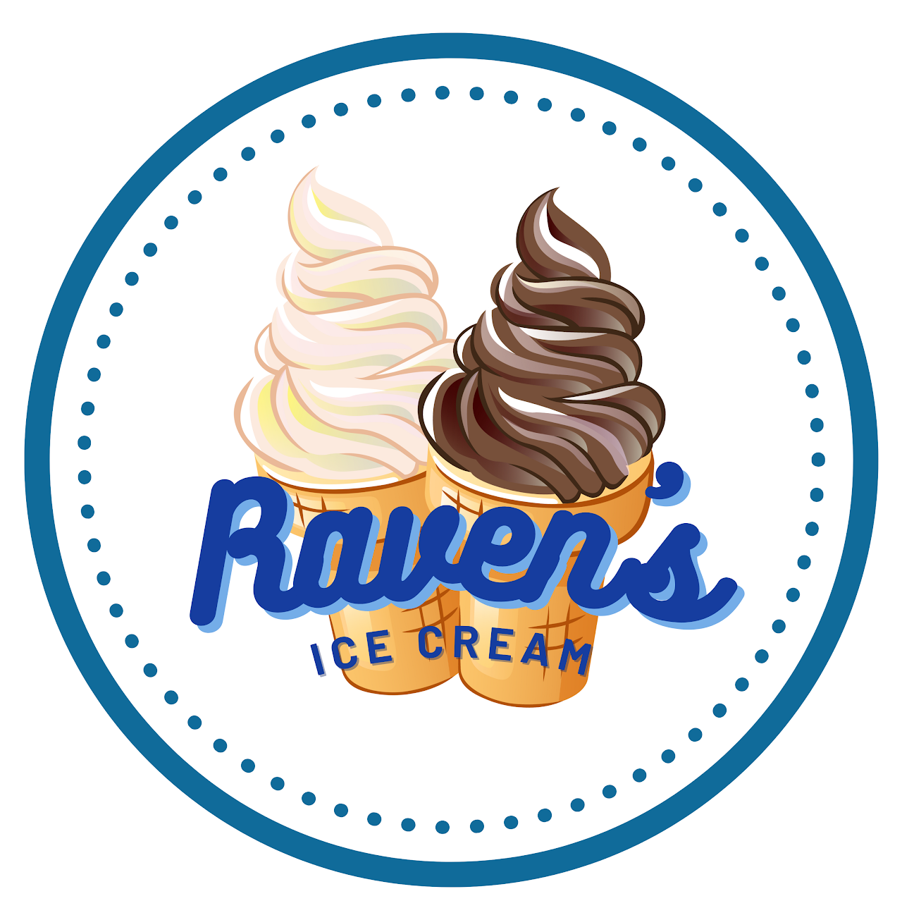Raven's Ice Cream logo